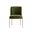 Richie Dining Chair In Forest Green and Antique Brass