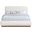 Rigby Boucle Fabric Queen Bed In Cream