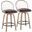 Riley 26 Inch Fixed Height Counter Stool Set of 2 In Washed White