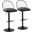 Riley Adjustable Barstool Set of 2 In Black