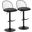 Riley Adjustable Barstool Set of 2 In Brown