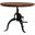 Riley Adjustable Height Rustic Coffee Table In Chestnut Top and Black Base