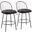 Riley Claire 26 Inch Fixed Height Counter Stool Set of 2 In Brown