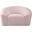 Riley Velvet Chair In Pink