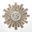 Rinaldo Silver Leaf Starburst Antique Mirror