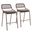 Rio Barstool Set of 2 In Brown