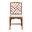 Rio Marbled Tortoise Natural Rattan Dining Chair In Tortoise Brown