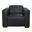 Riseholme Full-Leather Reclining Lounge Chair In Blue