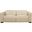 Riseholme Reclining Sofa with Black Legs and Beige Full-Leather