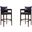 Ritz Barstool in Black and Dark Walnut (Set of 2)