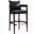 Ritz Barstool in Black and Dark Walnut