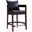 Ritz Counter Stool in Black and Dark Walnut