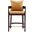 Ritz Counter Stool in Camal and Dark Walnut