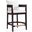 Ritz Counter Stool in Ivory and Dark Walnut