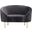 Ritz Velvet Chair In Grey