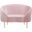Ritz Velvet Chair In Pink