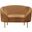 Ritz Velvet Chair In Saddle