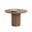 Riva 43 Inch Marble Look Dining Table In Mocha