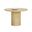 Riva 43 Inch Travertine Look Dining Table In Natural