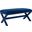 Rivet Navy Performance Velvet Bench