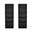 Rivington Modern 5-Shelf Open Bookcase Set of 2 in Black
