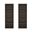 Rivington Modern 5-Shelf Open Bookcase Set of 2 in Dark Walnut
