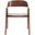 Rivo Elegant Dining Chair In Dark Brown
