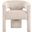 Riz Corduroy Fabric Accent and Dining Chair In Beige