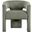 Riz Corduroy Fabric Accent and Dining Chair In Green
