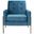 Roald Sofa Accent Chair in Blue