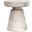 Robbie Solid Mango Wood Accent Table In Distressed White Wash