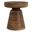 Robbie Solid Mango Wood Accent Table In Walnut Brown