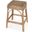 Robias 24.5 Inch Rectangular Rattan and Water Hyacinth Counter Stool In Light Brown