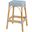 Robias Rectangular Rattan 30 Inch Bar Stool In Baby Blue