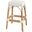 Robias Rectangular Rattan 30 Inch Bar Stool In Glossy White