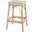 Robias Rectangular Rattan 30 Inch Bar Stool In White and Tan Dot