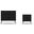 Rockefeller Mic Century - Modern Dresser And Nightstand With Drawers - Set of 2 In Black
