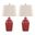 Rockwell 23 Inch Ceramic Table Lamp Set of 2 In Natural