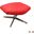 Rocky Ottoman In Red