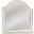 Rodanthe Dove White Landscape Mirror