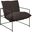 Rogan Fabric Accent Chair In Brown and Black