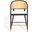 Rogue Rattan Barstool In Black and Natural