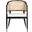 Rogue Rattan Dining Chair In Black and Natural