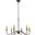 Rohan 30 Inch Chandelier In Matte Black And Brass