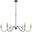 Rohan 48 Inch Chandelier In Matte Black And Brass