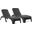 Roma Set of 2 Chaise Lounger In Anthracite