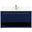 Roman 36 Inch Single Bathroom Vanity In Blue With Backsplash