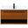 Roman 36 Inch Single Bathroom Vanity In Teak With Backsplash