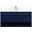 Roman 40 Inch Single Bathroom Vanity In Blue With Backsplash