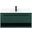 Roman 40 Inch Single Bathroom Vanity In Green With Backsplash